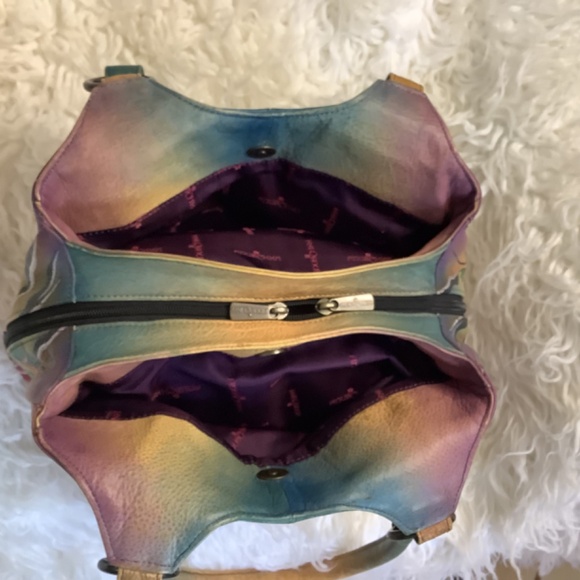 EUC Anna by Anuschka Tiger in Love roses should bag - Picture 9 of 16